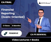 CA Final Financial Reporting (Exam-Oriented) Video Lectures by CA PS Beniwal (Pendrive, 6 Months)